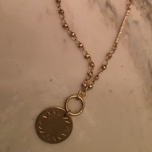 Rebecca Minkoff coin long necklace